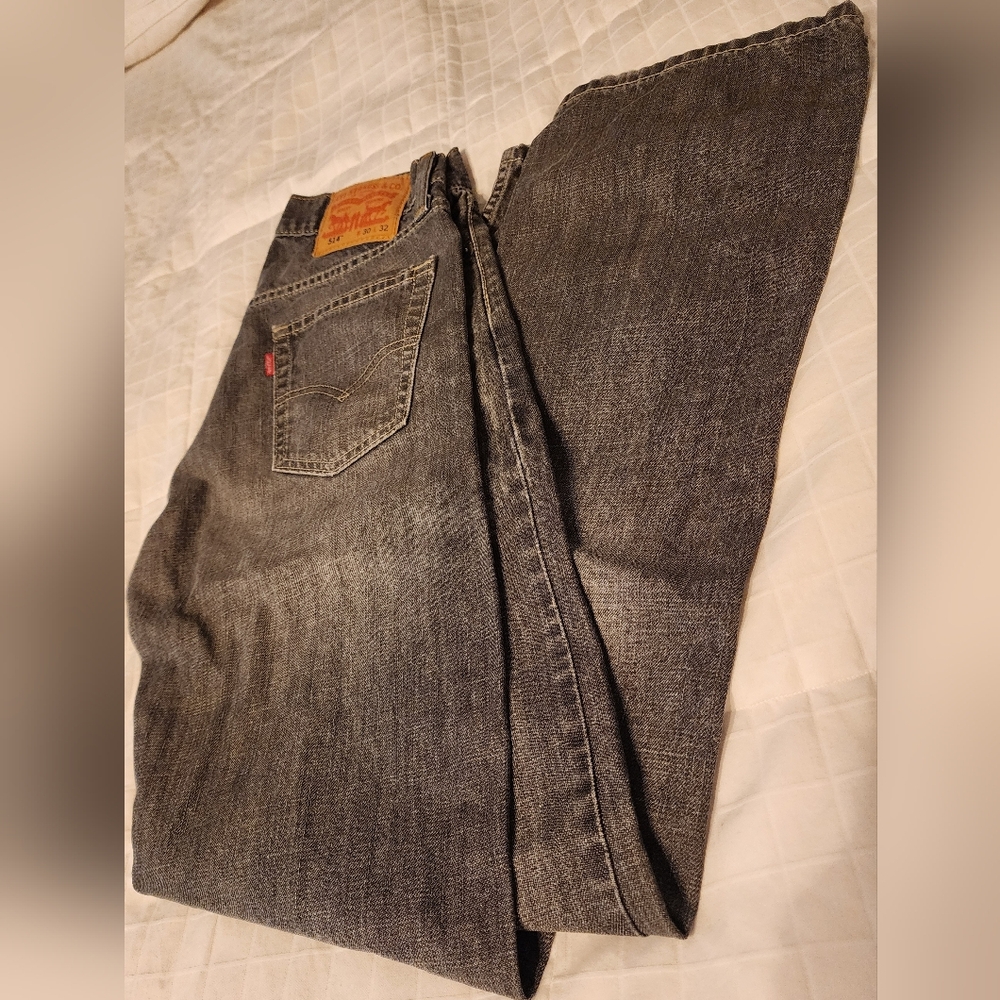 Levi's Men's Charcoal Straight Jeans